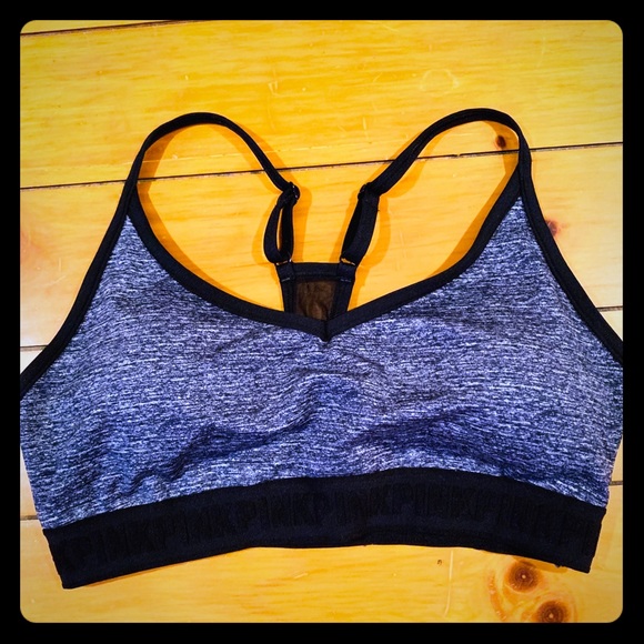 VICTORIA/'S SECRET SPORT TROPICAL PINK LOGO THE PLAYER WIRELESS SPORT BRA NEW